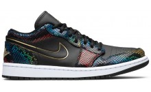 Jordan Wmns Air Jordan 1 Low Men's Shoes Multicolor Snake HF3080-711