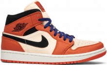Jordan 1 Retro Mid SE Men's Shoes Orange BM3937-479