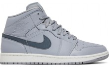 Jordan 1 Mid Men's Shoes Grey CS6885-612