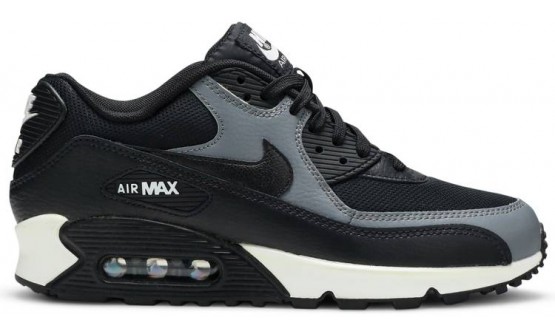 Schwarz Grau Nike Schuhe Damen Air Max 90 EF1314-764