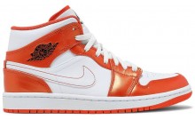 Orange Jordan Schuhe Damen 1 Mid SE FT4530-661
