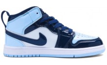 Blau Jordan Schuhe Kinder 1 Retro High PS FU2405-730