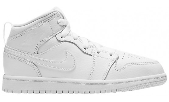 Jordan 1 Mid PS Kids Shoes White GJ4077-974