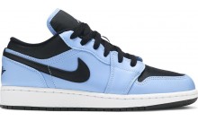 Jordan 1 Low GS Women's Shoes Blue Black IH7515-705