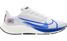 Mężczyźni Air Zoom Pegasus 37 Premium Buty Białe Królewski Niebieski Nike IL1605-901