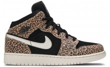 Leopard Jordan Schuhe Damen 1 Mid SE GS IX3283-971