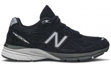 New Balance 990v4 Women's Shoes Black Silver JR6561-955