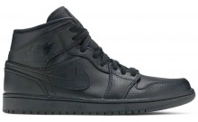 Jordan 1 Mid Men's Shoes Black JV0339-901