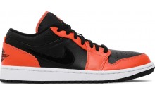 Schwarz Orange Jordan Schuhe Herren 1 Low SE MO7168-453