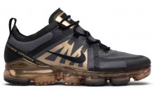 Nike Air VaporMax 2019 Men's Shoes Black Gold MT4100-983
