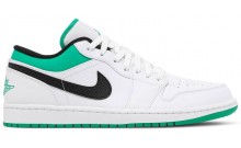 Jordan 1 Low Men's Shoes White Green NX9264-708