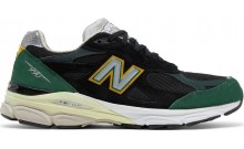 New Balance 990v3 Made In USA Men's Shoes Black Green OH4948-450