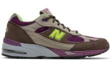 New Balance Stray Rats x 991 Made in England Men's Shoes Purple Green PA2263-706