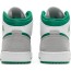 Jordan 1 Mid SE GS Kids Shoes Grey Deep Green PW7780-805