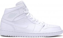 Jordan 1 Mid Women's Shoes White RU3647-363