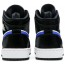 Jordan 1 Mid GS Kids Shoes Black Blue SI1491-454