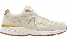 Weiß Gold New Balance Schuhe Herren 990v4 Made In USA TC1591-315