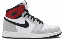 Jordan 1 Retro High OG GS Kids Shoes Grey UX6229-922