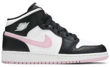 Jordan 1 Mid Women's Shoes White Light Pink WX2290-112