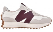 New Balance 327 Men's Shoes White Dark Red YH1091-324