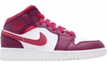 Jordan 1 Mid GS Women's Shoes Pink YL5227-791