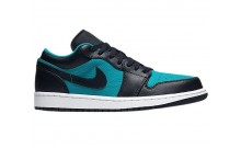 Jordan 1 Low LT Men's Shoes Blue Black Green OW3637-064